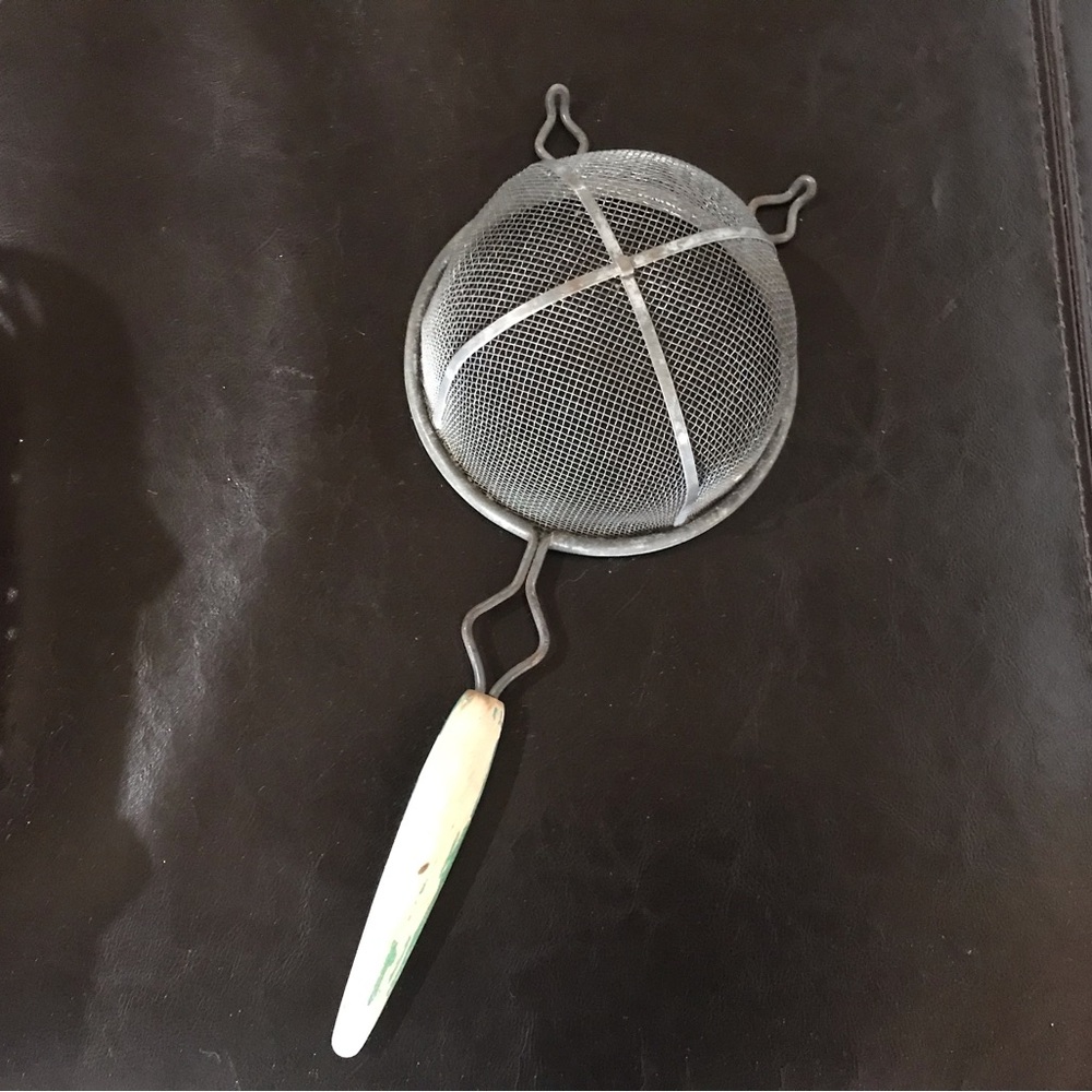 Antique Green Strainer